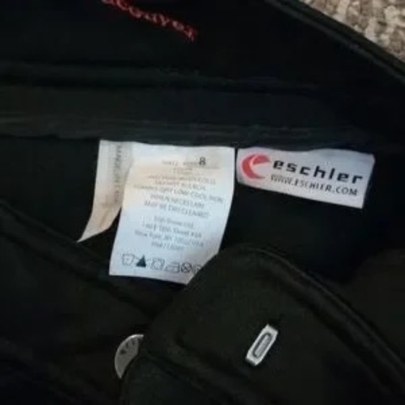 EUC Erin Snow Eschler Ski Pants Size 8 Ankle Straps Black - Picture 6 of 7